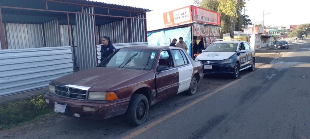 Recupera policía de Apizaco vehículo con reporte de robo