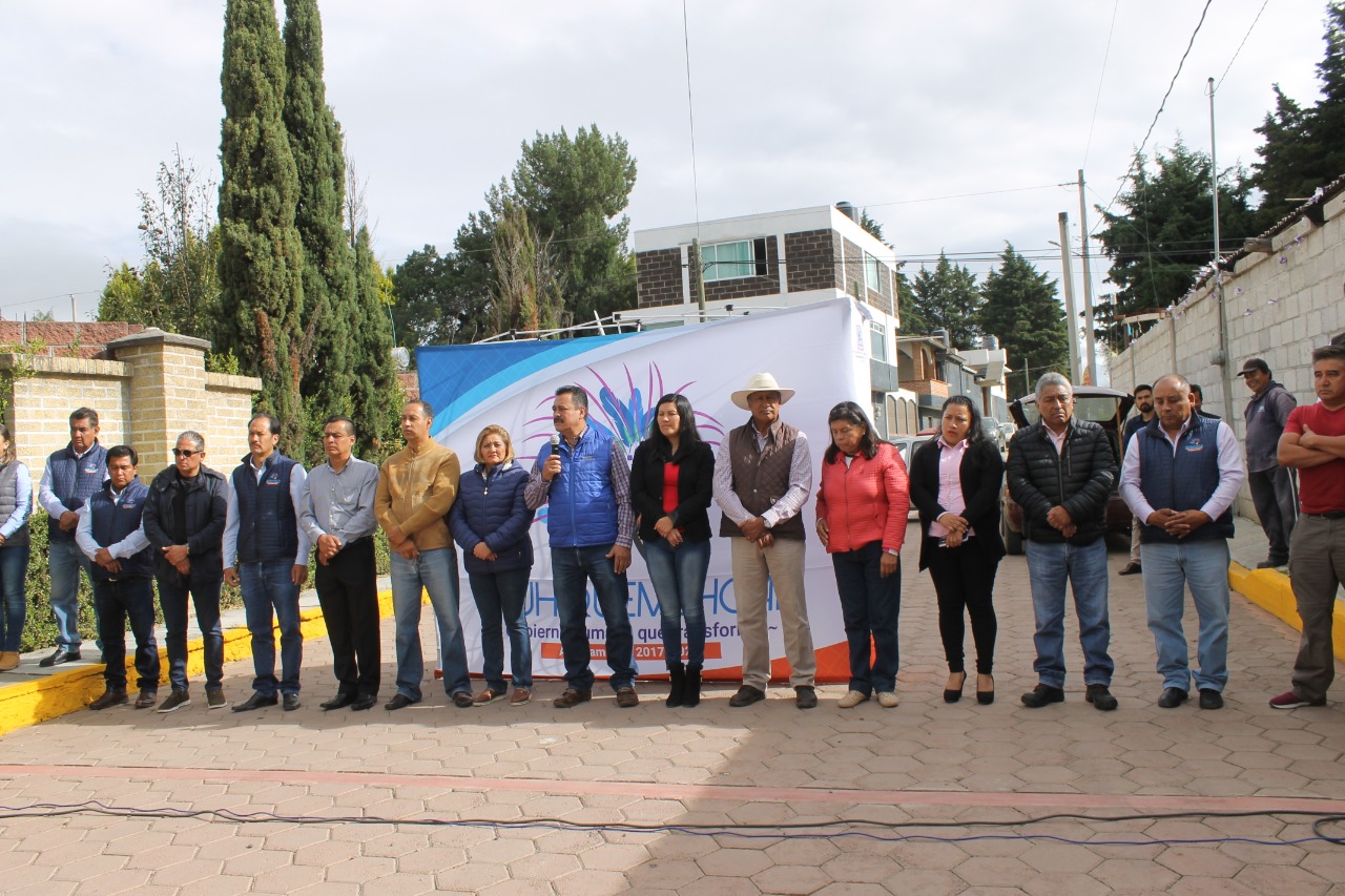 Inaugura FVC obra en la comunidad de el Rosario Ocotoxco