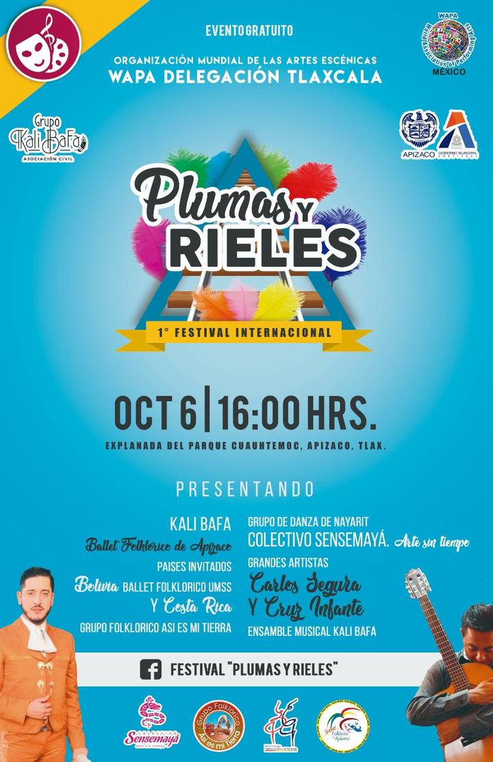 Apizaco, sede del festival internacional  ‘’Plumas y Rieles’’