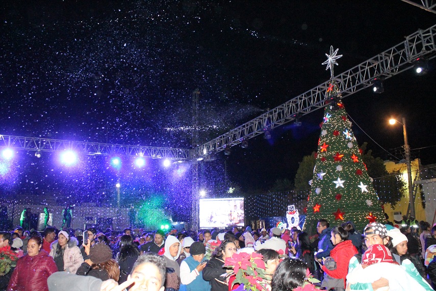 Realizan festival navideño 2019 en Yauhquemehcan