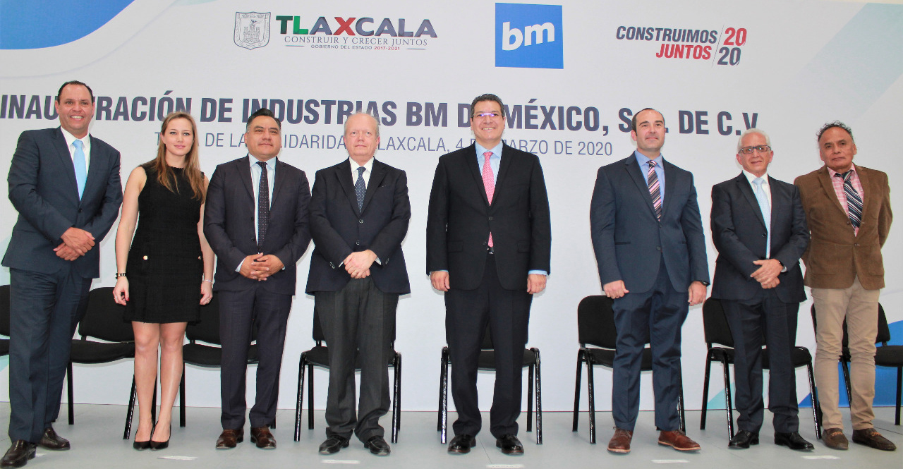 Inauguran en Tetla “Industrias BM” dedicada a producir componentes plásticos