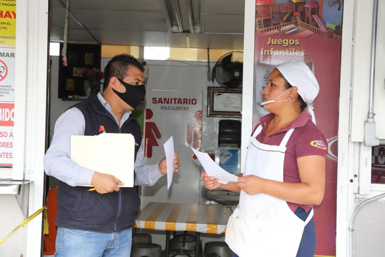 Refuerza gobierno de Apizaco estrategias en comercios contra Covid-19