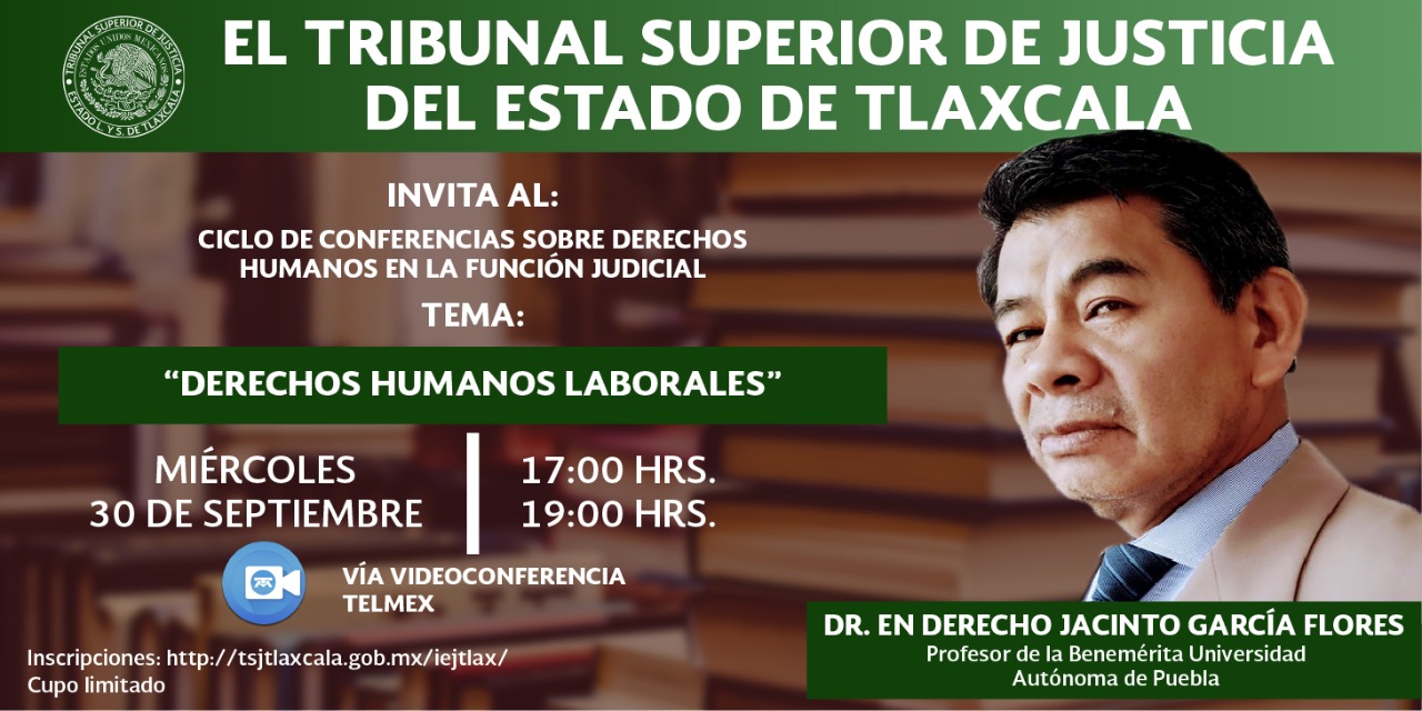 Disertará Jacinto García el tema “Derechos humanos laborales” en el TSJE