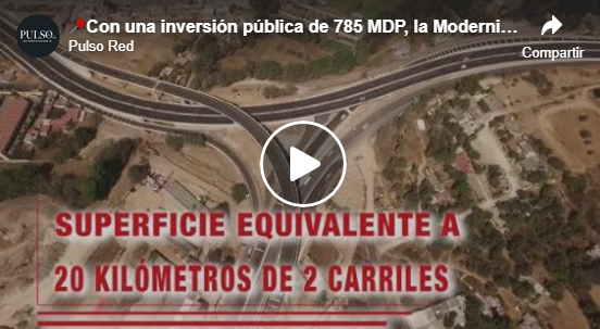 Con una inversión pública de 785 MDP, la Modernización de la carretera Tlaxcala-Apizaco