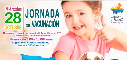 Jornada de vacunación en Tetla
