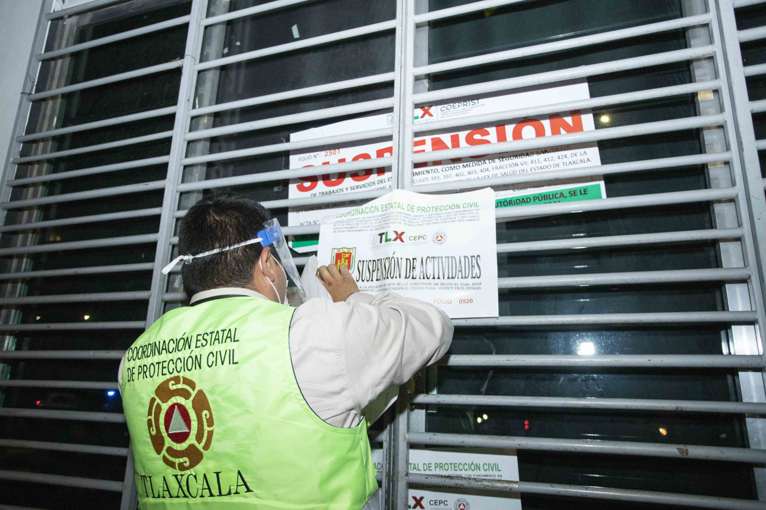 Presentan resultados del operativo para suspender actos masivos en Tlaxcala