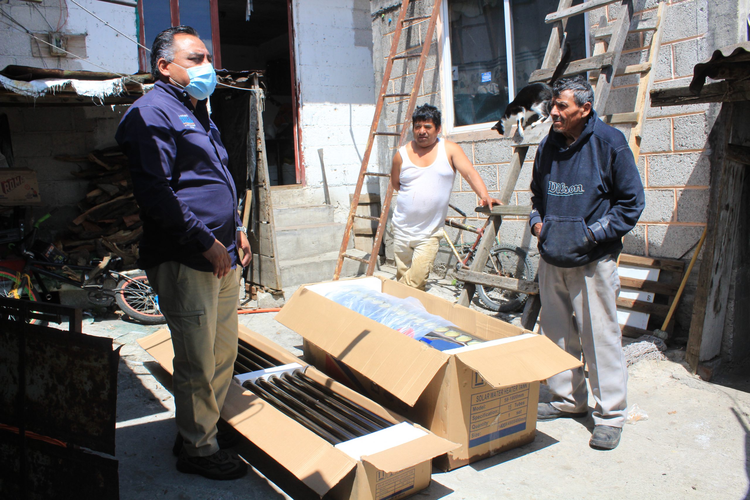 Un éxito programa de calentadores solares en Tetla de la Solidaridad
