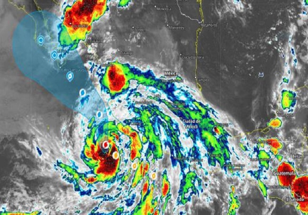 El huracán Enrique, se ubica muy cercano de las costas de Jalisco