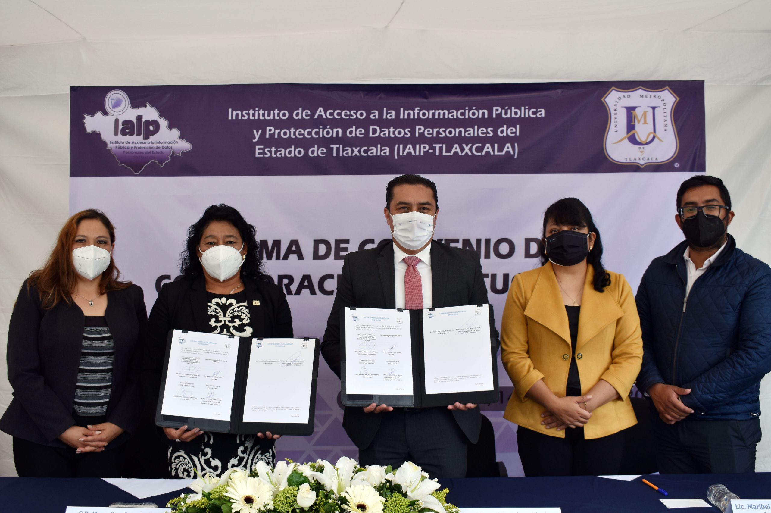 Firma convenio de colaboración la Universidad Metropolitana con el IAIP