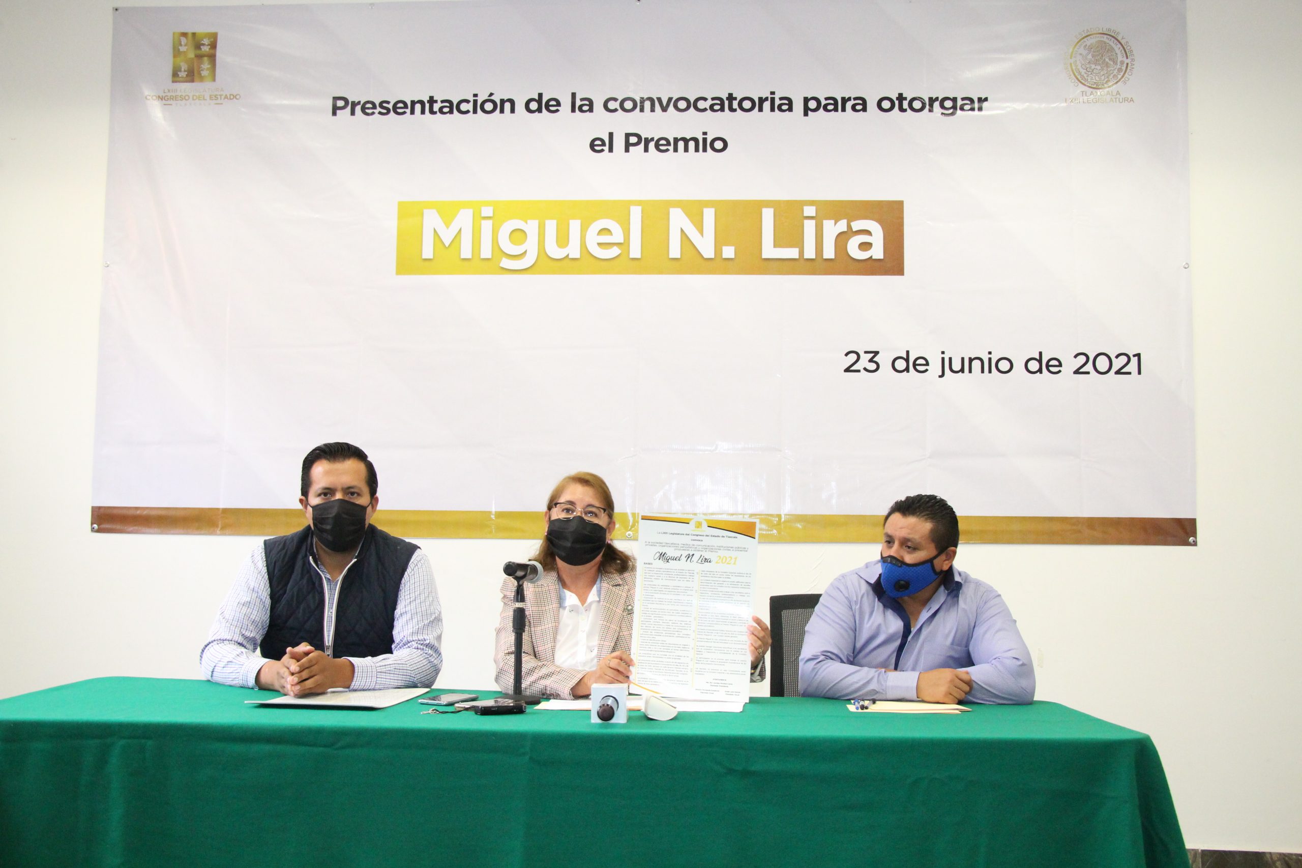 Presenta Congreso convocatoria para otorgar el premio “Miguel N. Lira”
