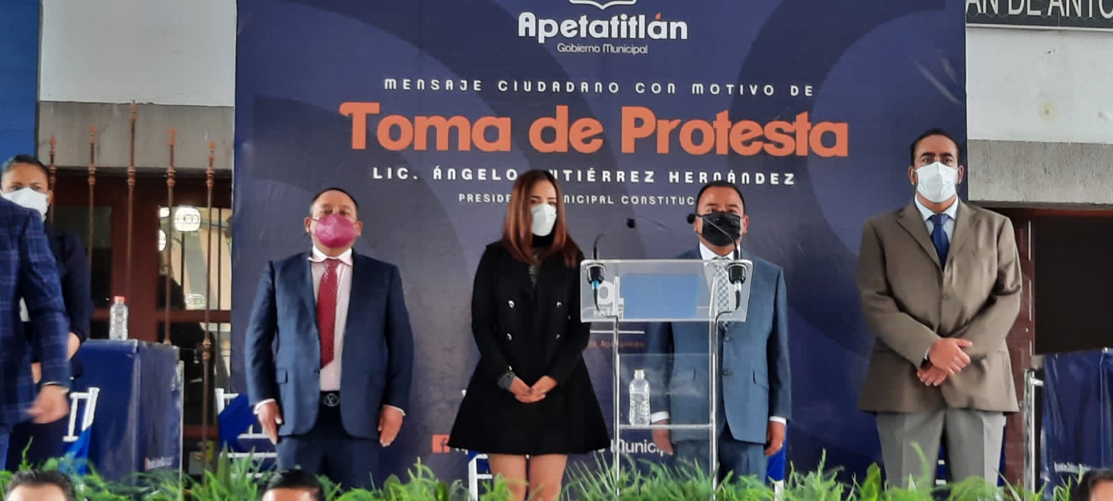Ángelo Gutiérrez asume cargo de alcalde de Apetatitlán