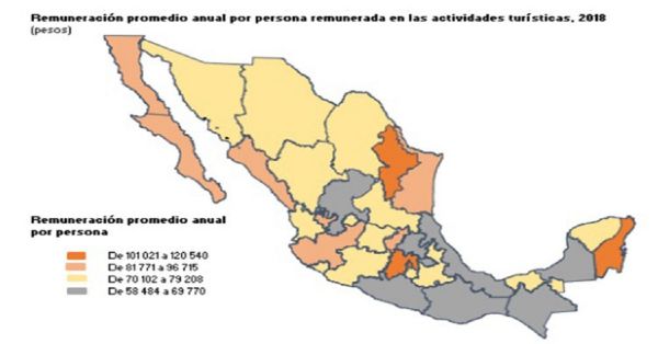 En 2019 Tlaxcala se ubicó con la más baja remuneración por turismo: INEGI