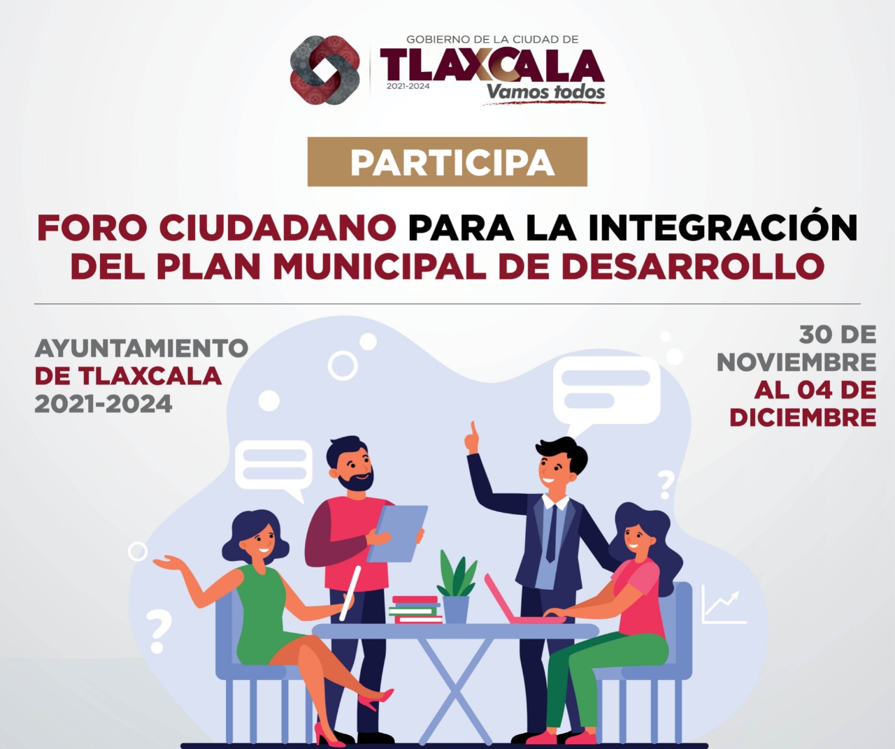 Tlaxcaltecas enriquecerán el Plan Municipal de Desarrollo