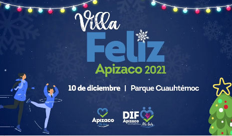 Invita Apizaco al encendido del árbol de navidad