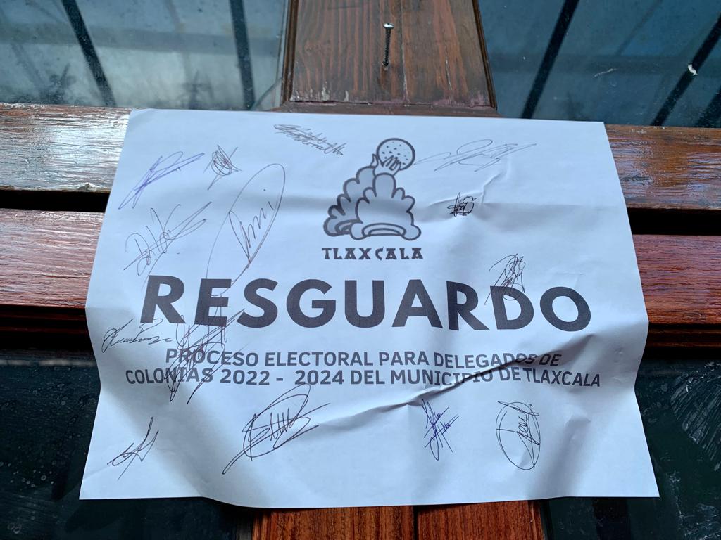 Todo listo para la elección en siete colonias  de Tlaxcala Capital 
