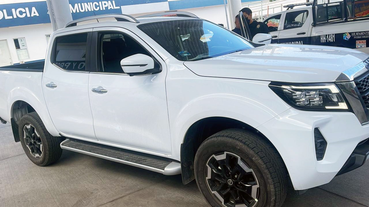 Recupera policía municipal de Huamantla camioneta con reporte de robo