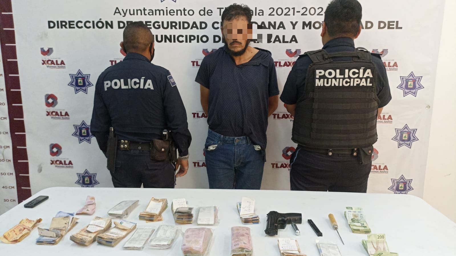 Policía de Tlaxcala recupera más de 100 mil pesos de robo