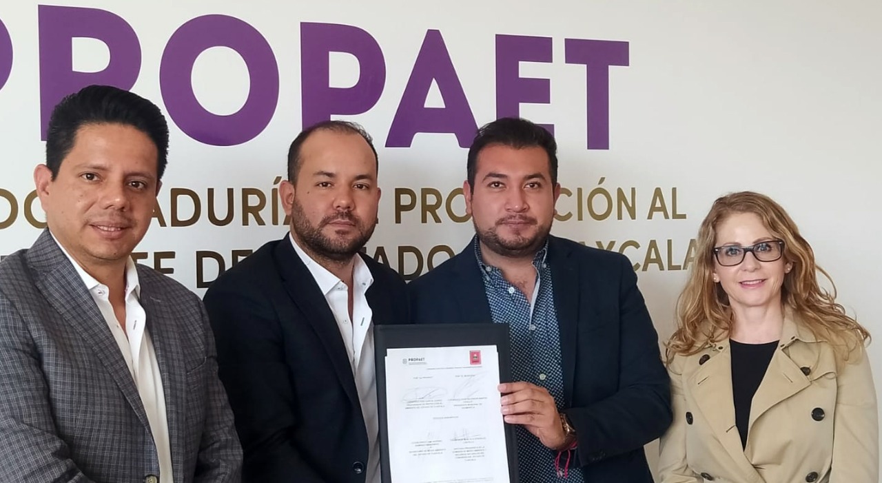 Firma Ayuntamiento de Huamantla convenio a favor del medio ambiente