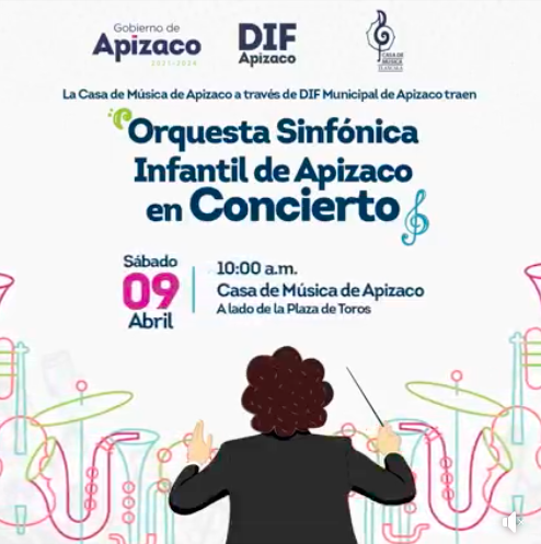 El DIF de Apizaco invita al concierto de la Orquesta Sinfónica Infantil
