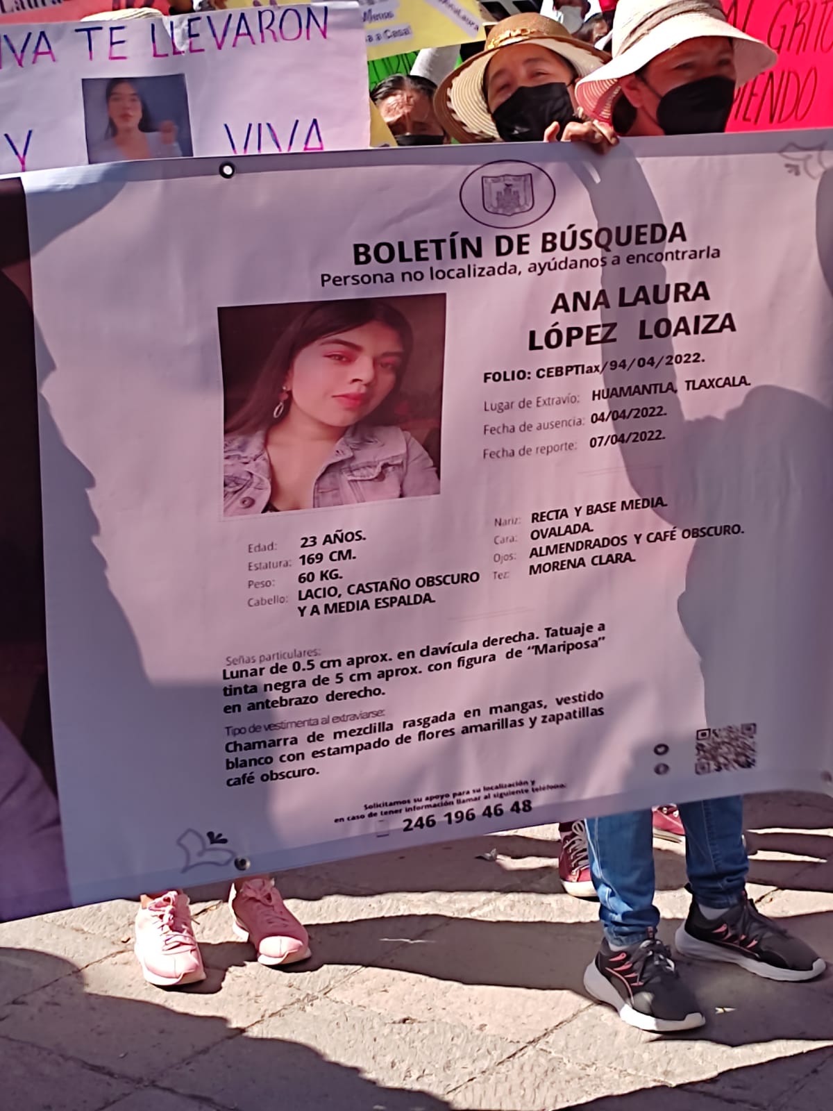 Marchan por joven desaparecida en Huamantla
