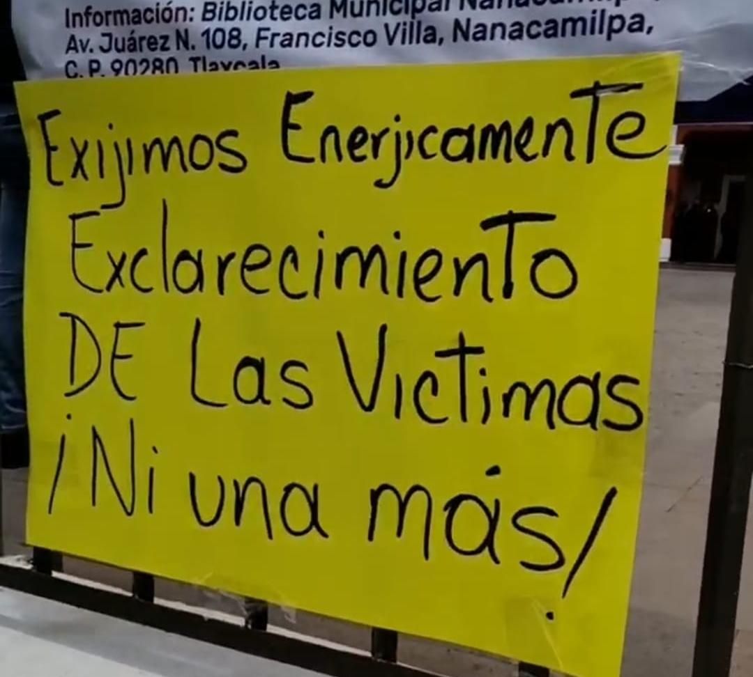 Se manifiestan en Nanacamilpa para exigir mayor seguridad