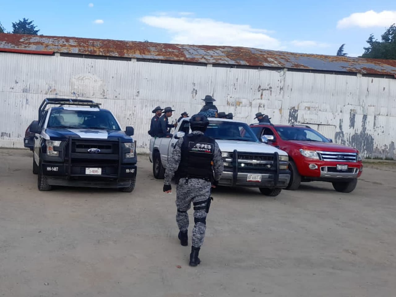 Realizan corporaciones de seguridad operativo de vigilancia