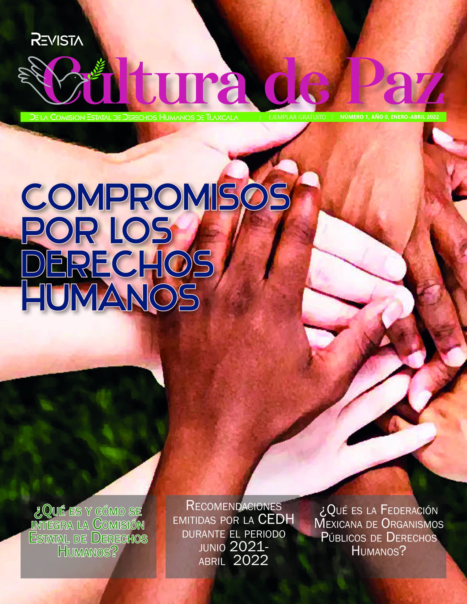 Publica CEDH primer número de su revista electrónica “Cultura de Paz”