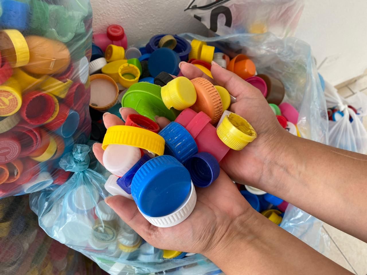 Mantienen en Huamantla campaña de recolección de tapitas