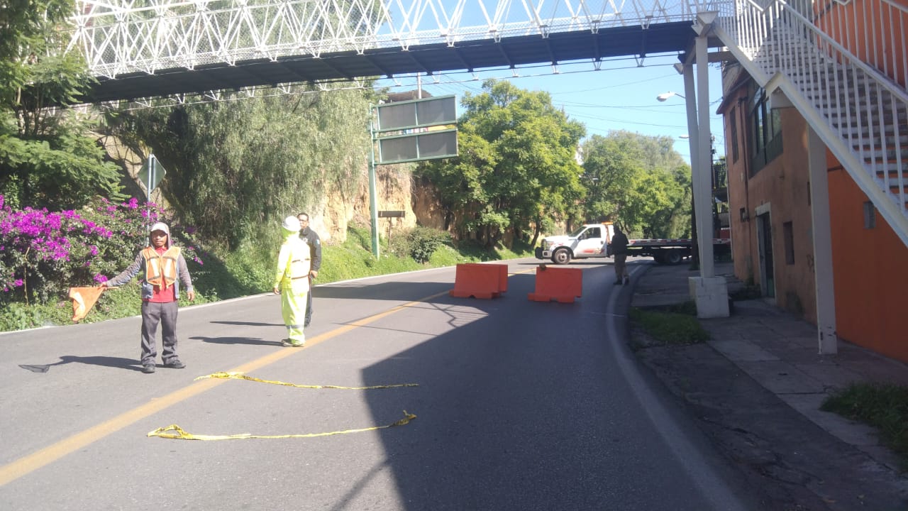 Mantienen operativo vial en obras del puente El Trébol-Zahuapan