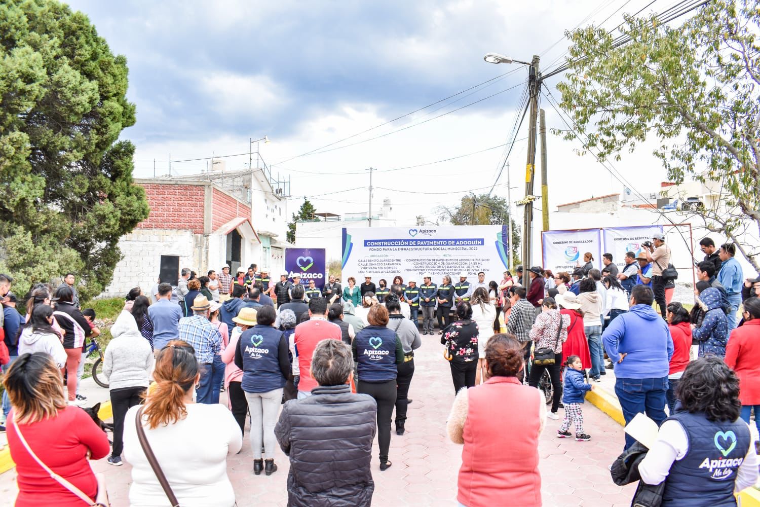 Inauguró alcalde de Apizaco obras en San Luis Apizaquito