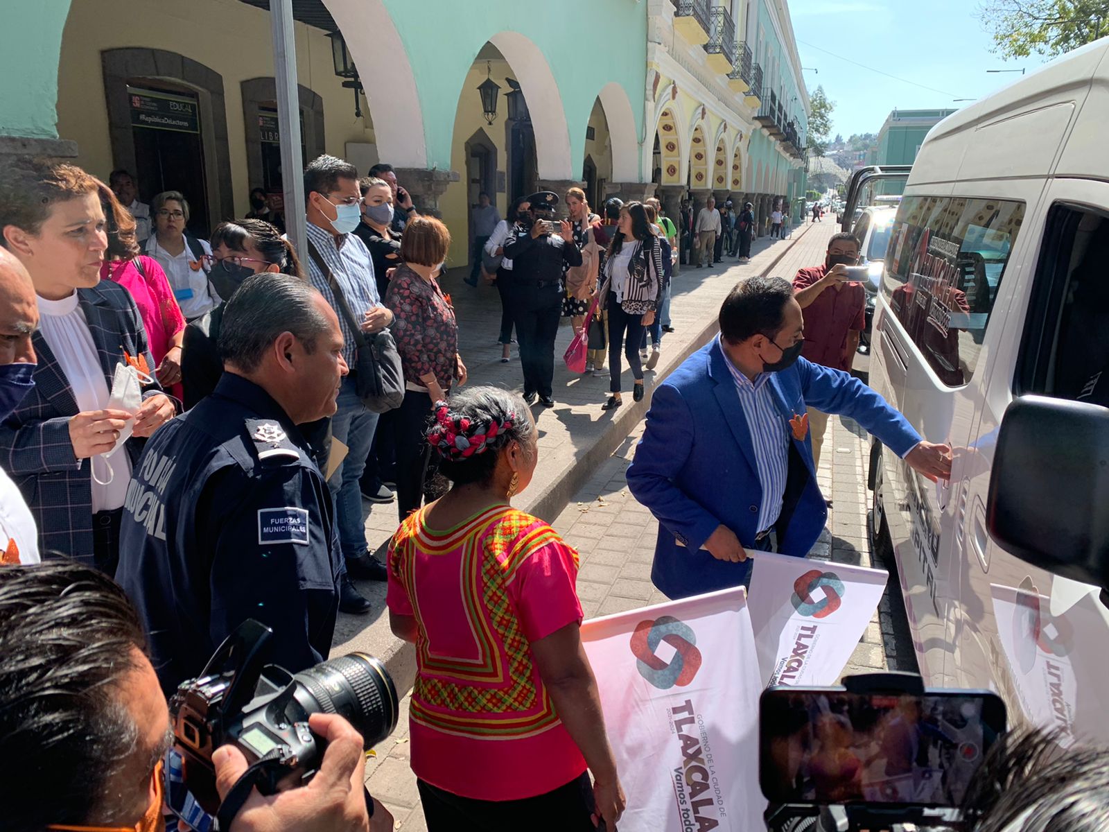 Protegen a mujeres en Tlaxcala capital