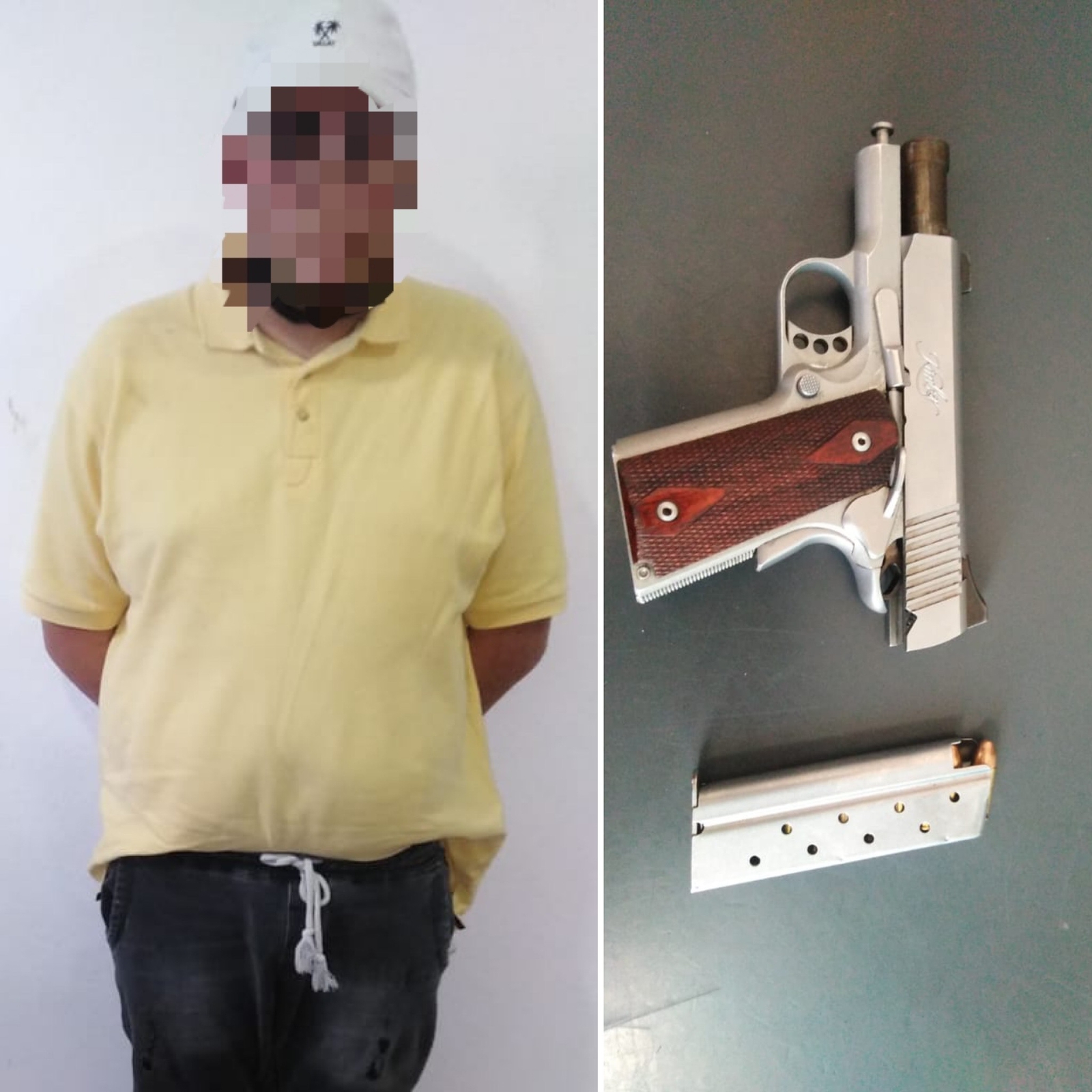 Detienen a sujeto por portar arma de fuego