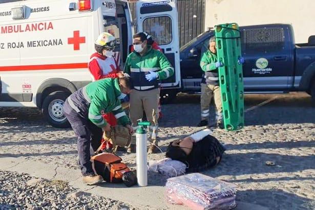 Atiende PC de Huamantla a persona herida por el tren