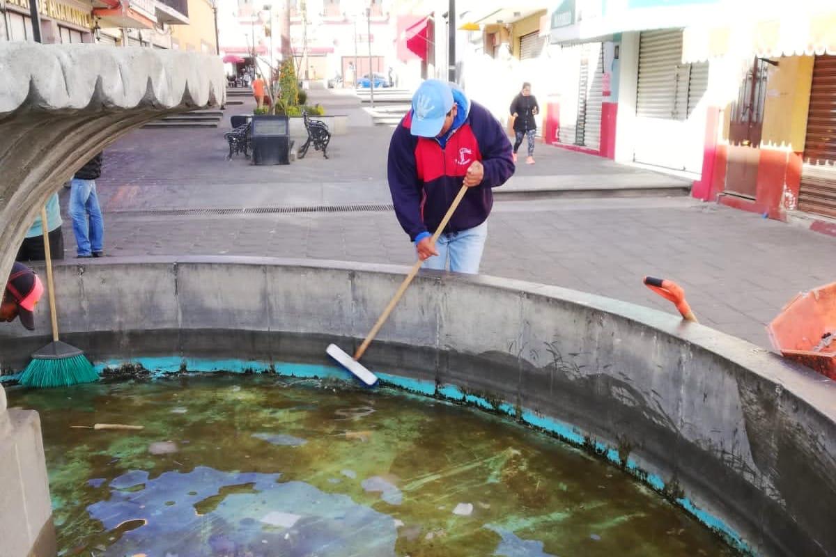 Realiza Ayuntamiento de Huamantla labores de mantenimiento