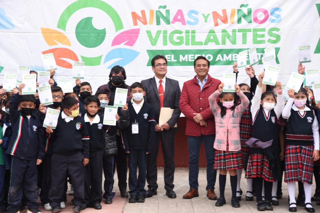 Suma Ayuntamiento de Tlaxcala más infantes vigilantes del medio ambiente