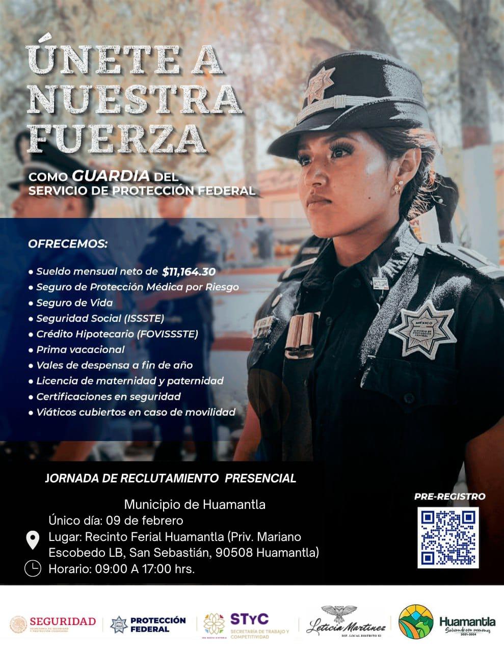 Convocan SPF a ciudadanos a incorporarse como guardias federales