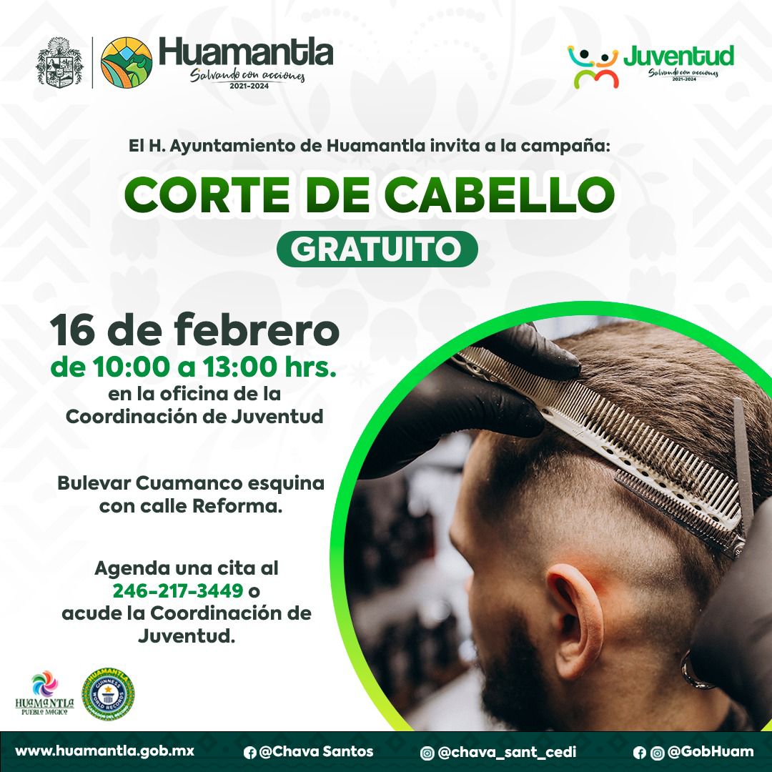 Invitan a participar en la campaña de corte de cabello gratuito