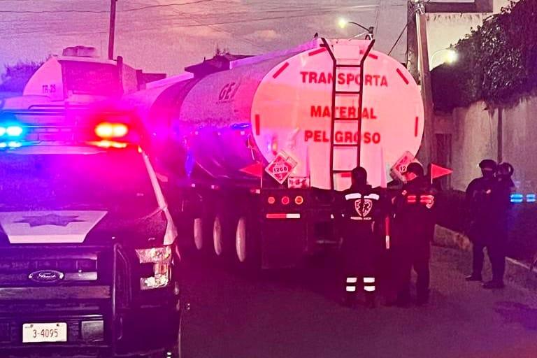 Evita Policía de Huamantla el tránsito de material peligroso en calles del centro