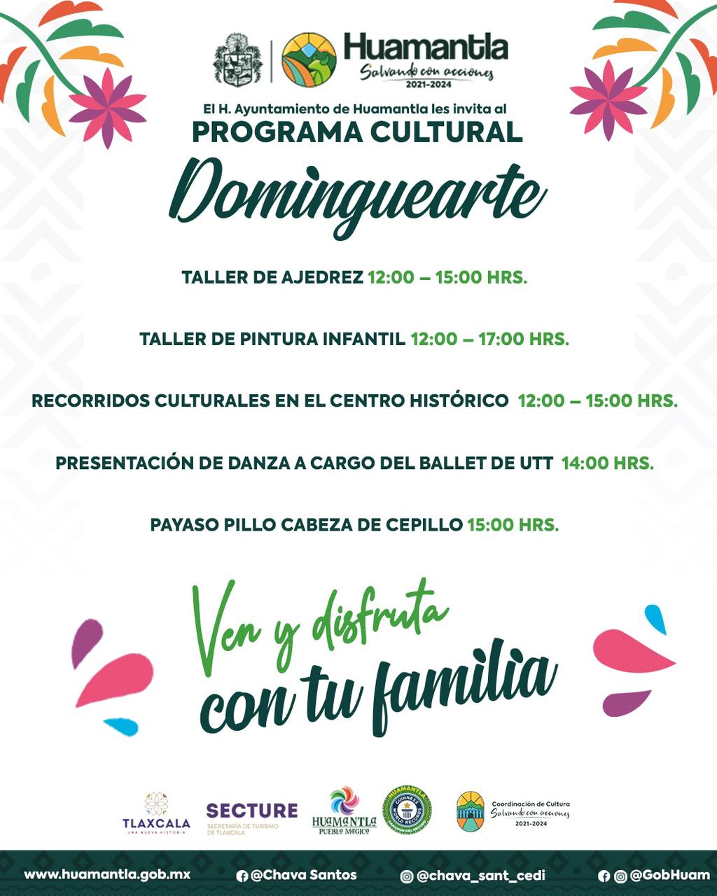 Es “Dominguearte” un espacio para toda la familia: Santos Cedillo