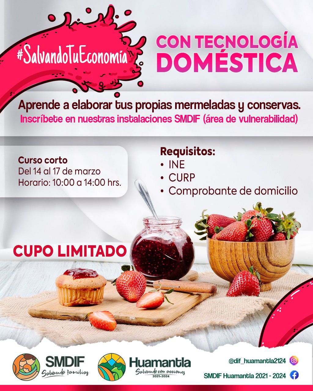 Invitan a participar en taller de elaboración de alimentos conservados