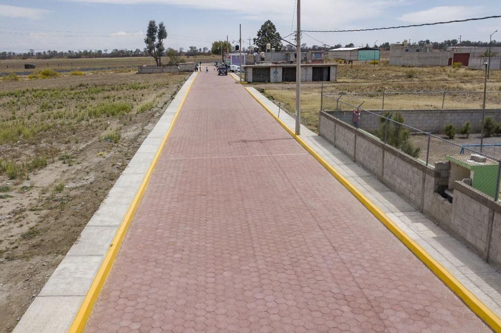 Inauguran calle Cuauhtémoc de la comunidad de San Diego Xalpatlahuaya