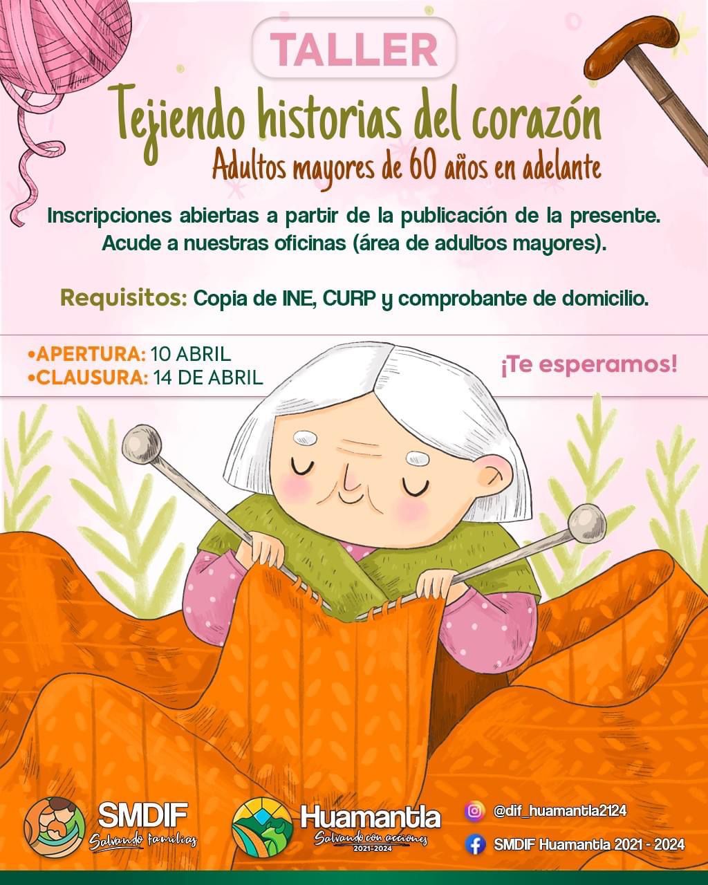 Invita SMDIF Huamantla al taller “Tejiendo Historias del Corazón”