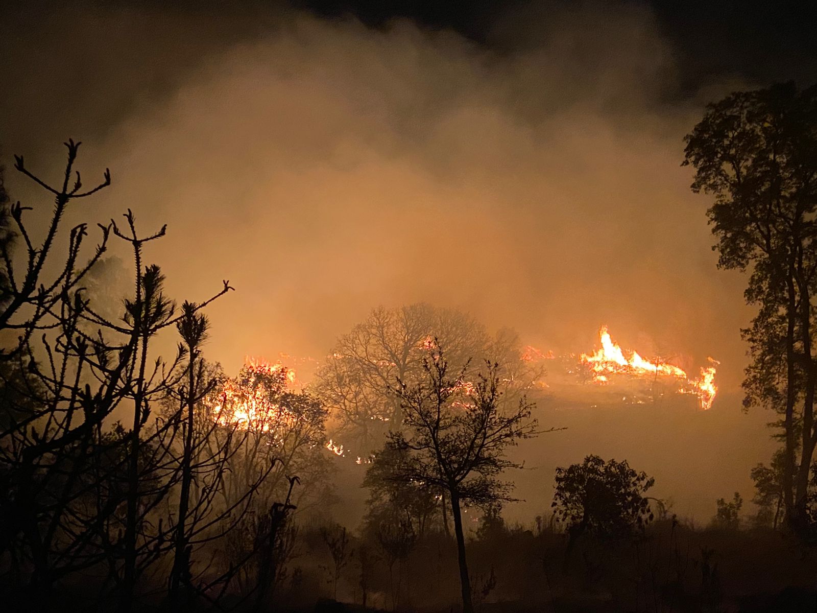 Sofocan comunidades incendios en la Malintzi