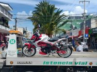 Policía de Apizaco recupera motocicleta con reporte de robo