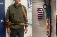 Policía de Apizaco pone a disposición de la FGR a sujeto por portación ilegal de arma de fuego