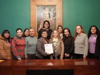 Reciben diputadas de activistas feministas iniciativas para armonizar Ley 3 de 3 en el Estado