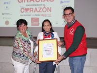 Recibe Ayuntamiento de Tlaxcala reconocimiento de Cruz Roja Mexicana