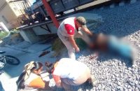 Brinda atención Protección Civil de Huamantla a persona arrollada por el tren