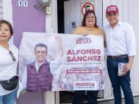 Se reúne Alfonso Sánchez con la comunidad de la colonia La Joya