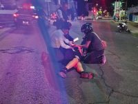 TARJETA INFORMATIVA: Policía Municipal de Tlaxcala brinda apoyo a masculino herido en vía pública